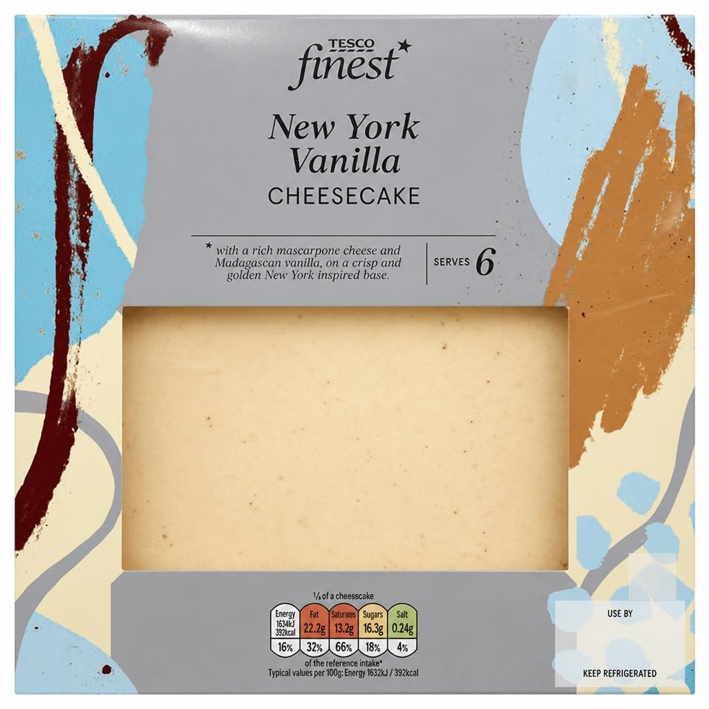 Tesco Finest New York Vanilla Cheesecake 500g