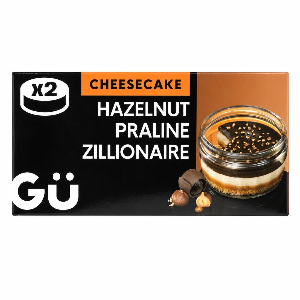 Gü Hazelnut Praline Zillionaire Cheesecake Dessert 2x 86.5g