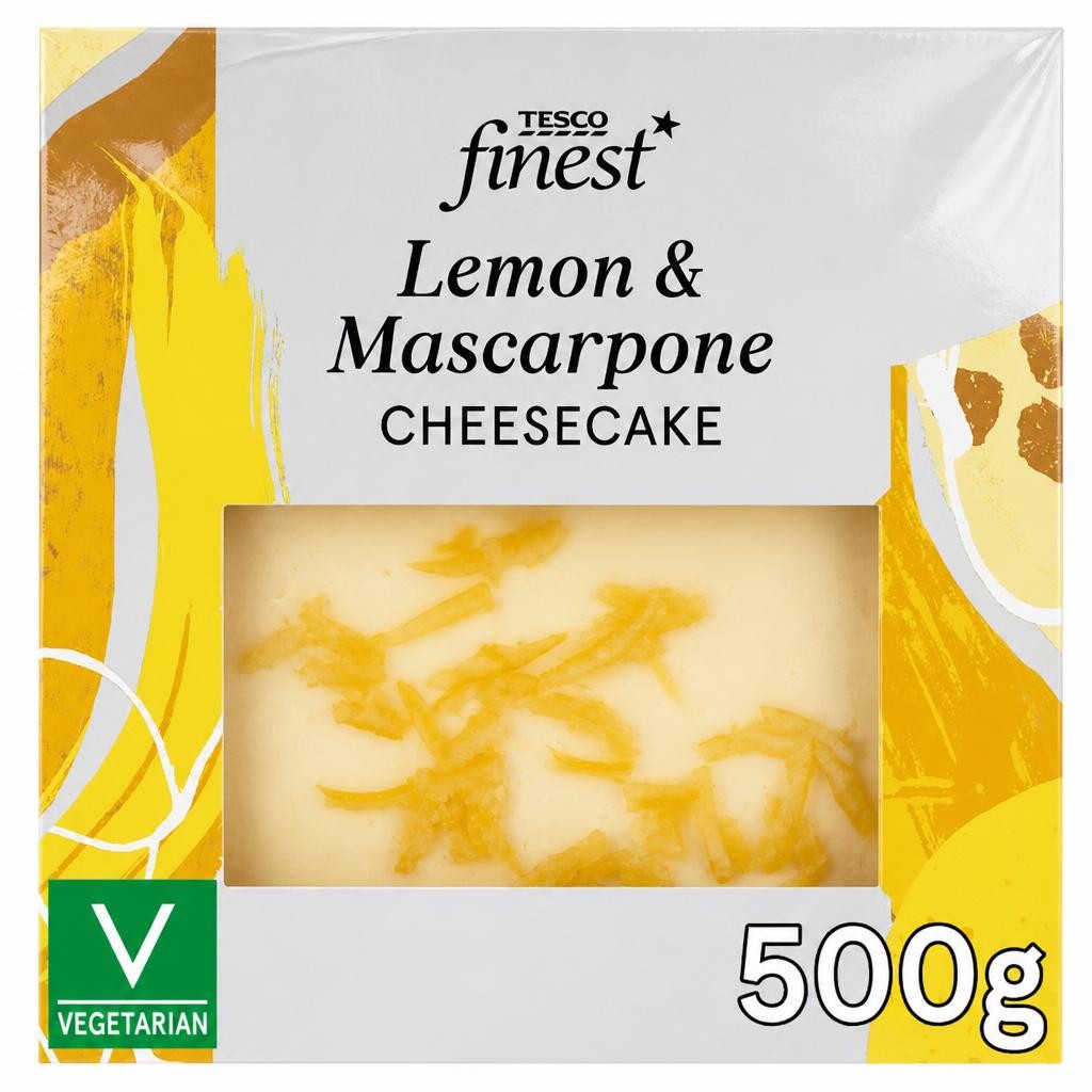 Tesco Finest Lemon & Mascarpone Cheesecake 500g