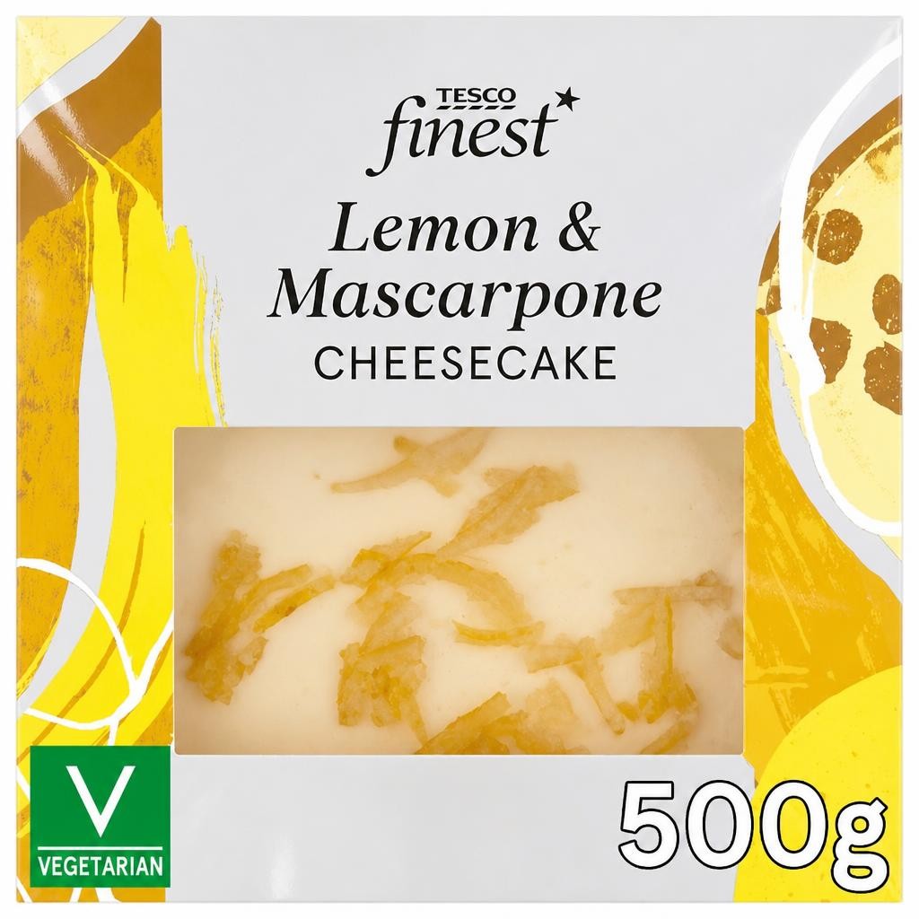 Tesco Finest Lemon & Mascarpone Cheesecake 500g