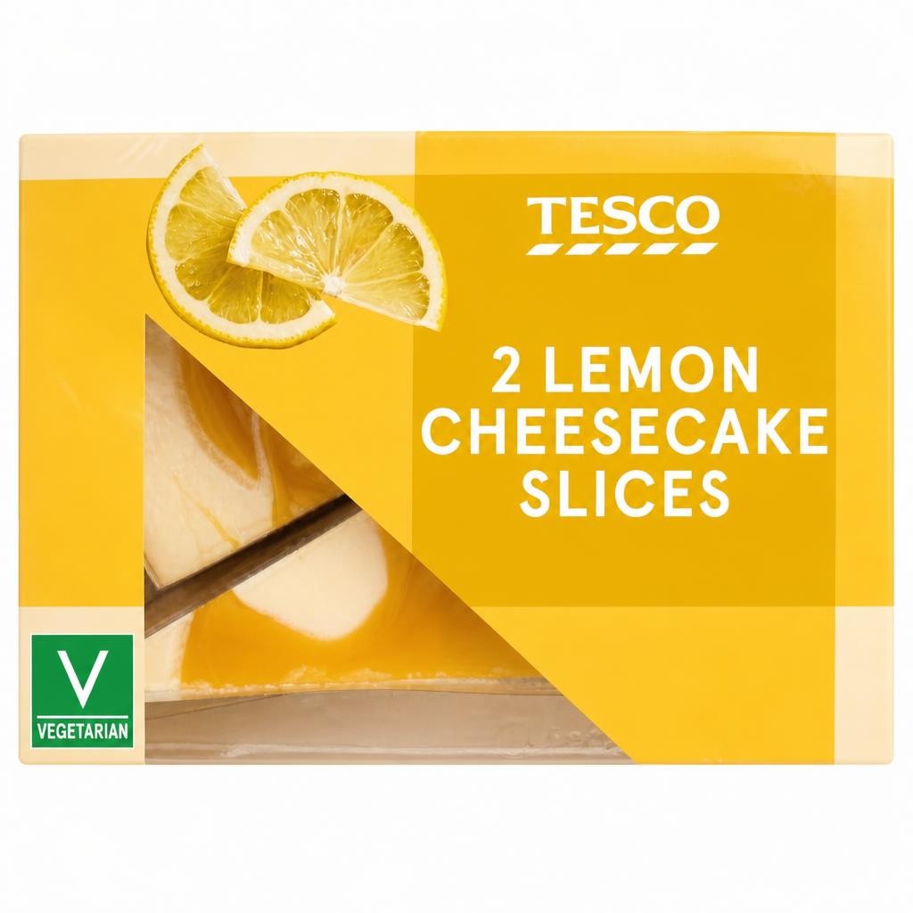 Tesco 2 Lemon Cheesecake Slices 180g