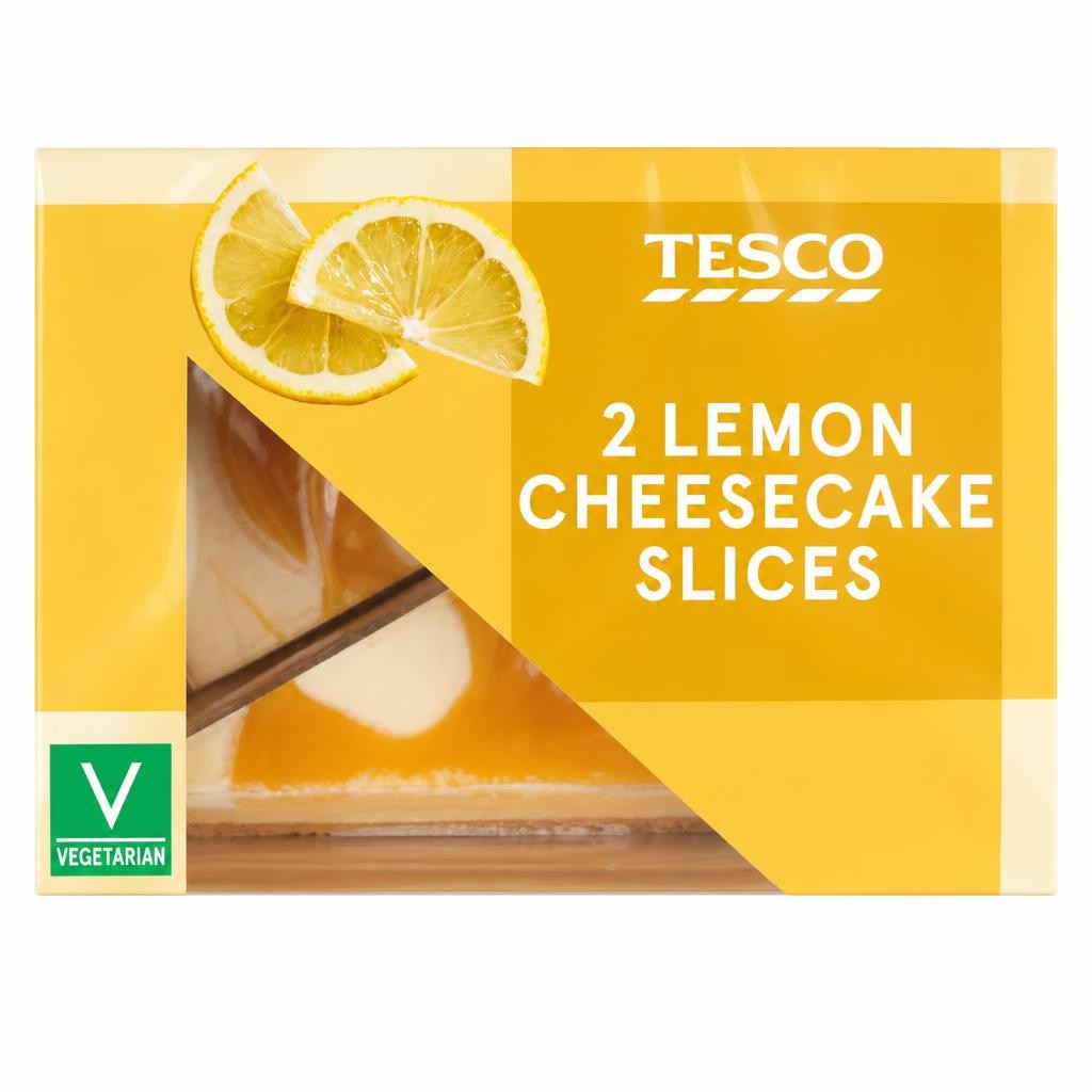 Tesco 2 Lemon Cheesecake Slices 180g