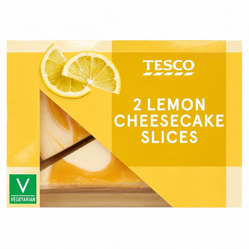 Tesco 2 Lemon Cheesecake Slices 180g