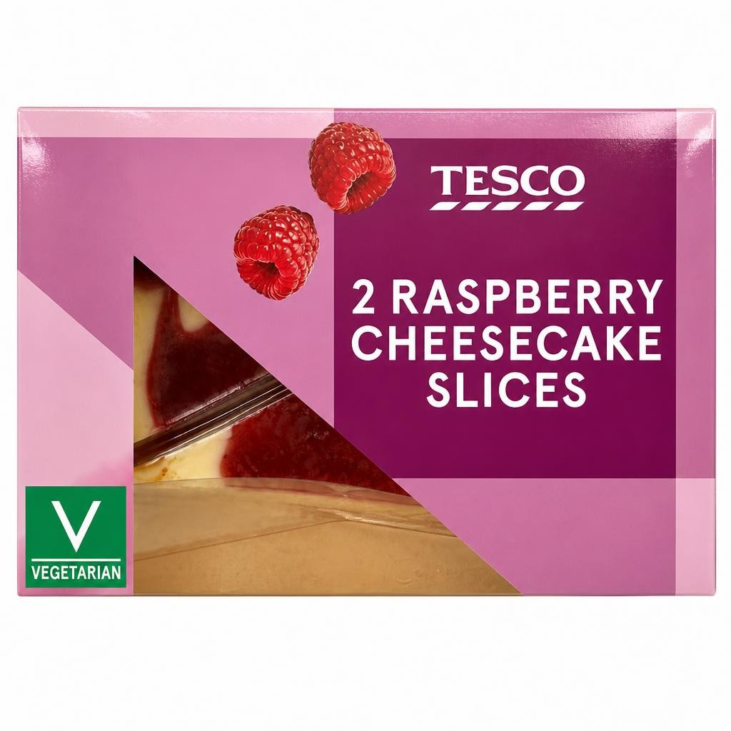 Tesco 2 Raspberry Cheesecake Slices 180g