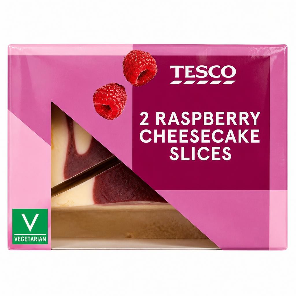 Tesco 2 Raspberry Cheesecake Slices 180g