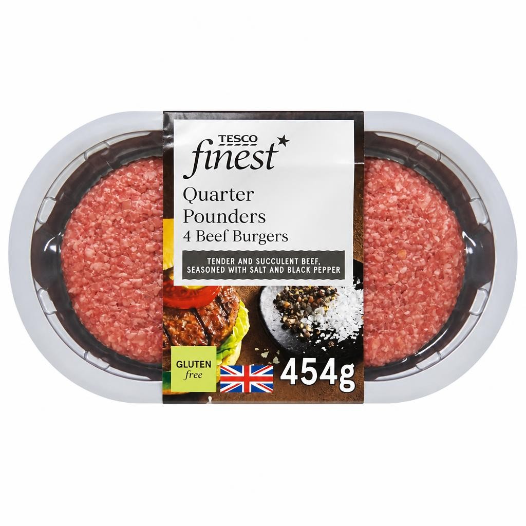 Tesco Finest Quarter Pounders 454g