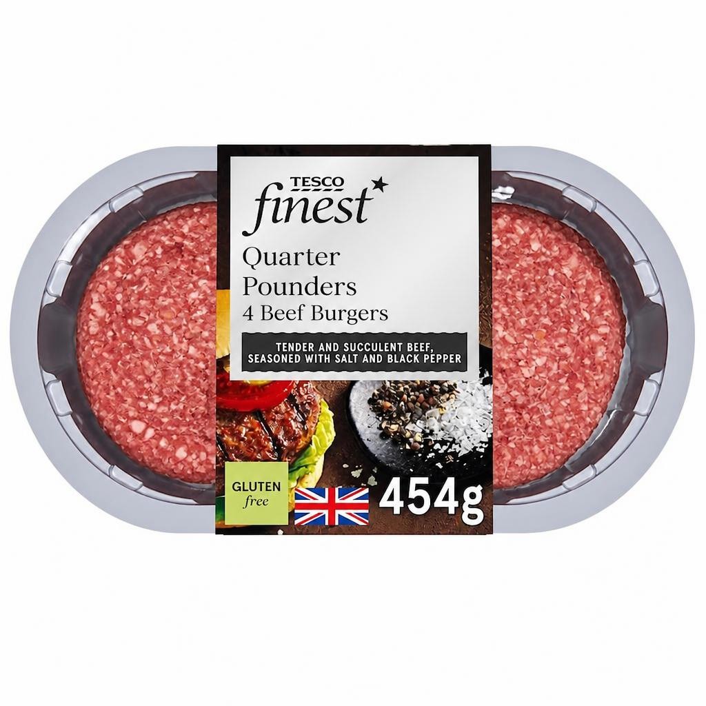 Tesco Finest Quarter Pounders 454g
