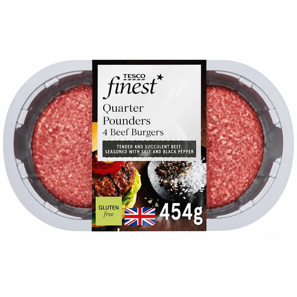 Tesco Finest Quarter Pounders 454g