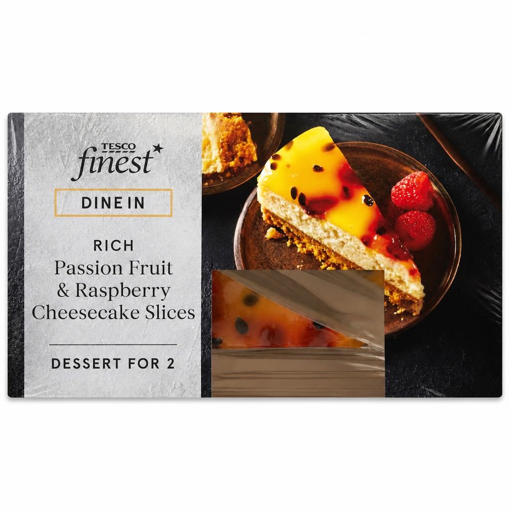 Tesco Finest Passionfruit & Raspberry Cheesecake Slices 180g