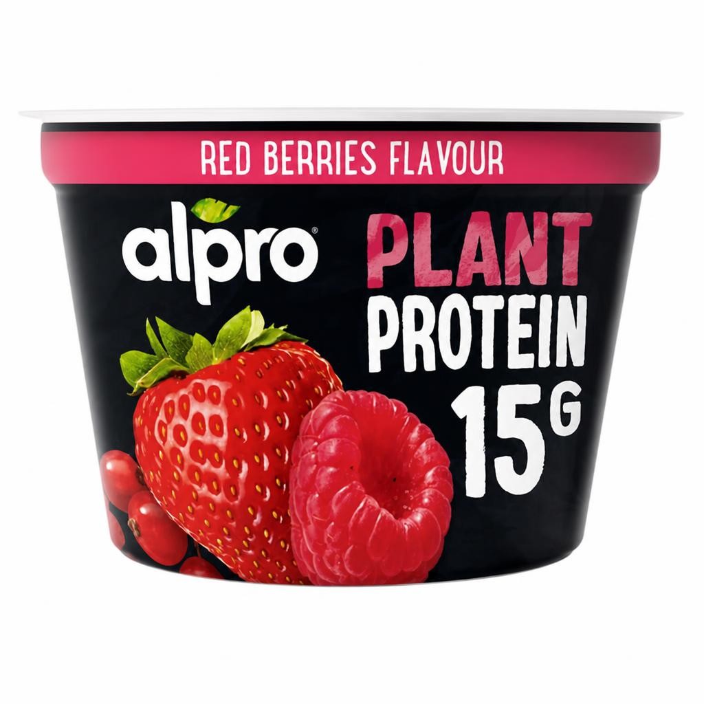 Alpro 15g High Protein Red Berries Dairy Free Soya Yoghurt Alternative 200g
