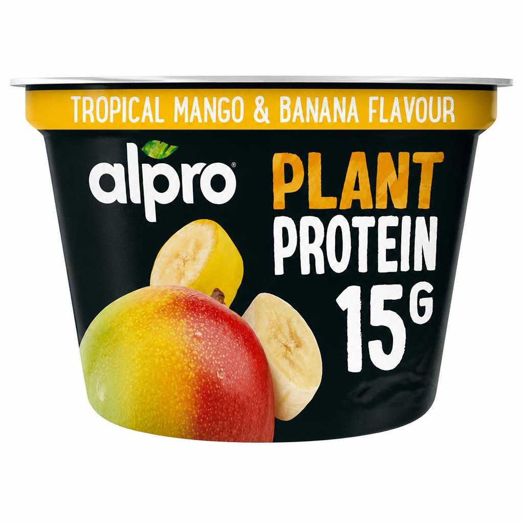 Alpro 15g High Protein Tropical Fruit Dairy Free Soya Yoghurt Alternative 200g