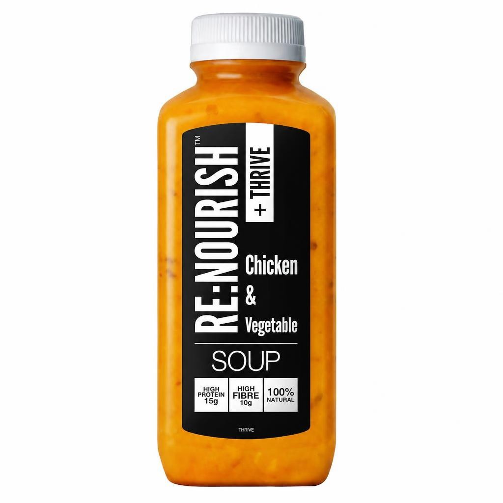 RENOURISH THRIVE Chicken and Vegetable Soup  500g