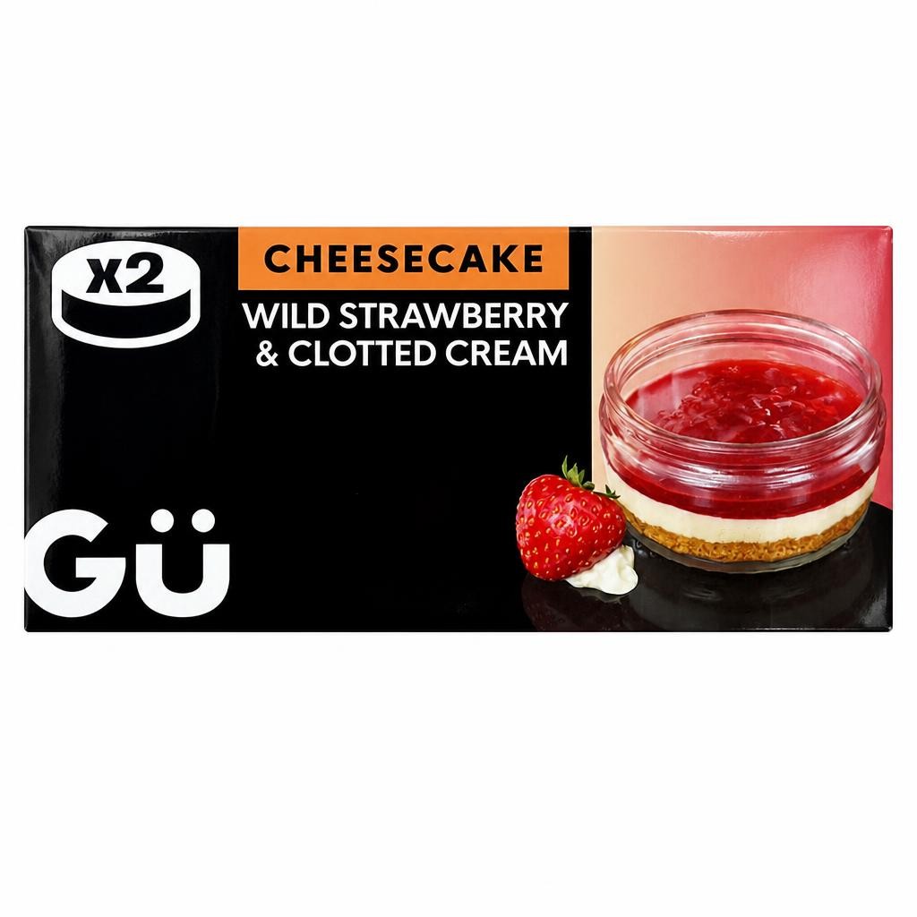 Gu Strawberry & Clotted Cream Cheesecake Dessert (2x82g)