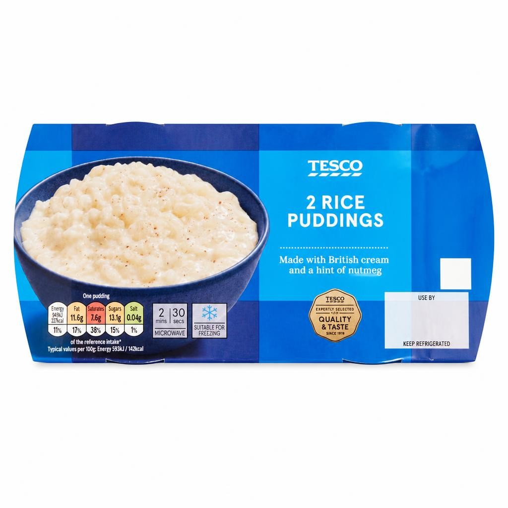 Tesco 2 Rice Puddings 320g