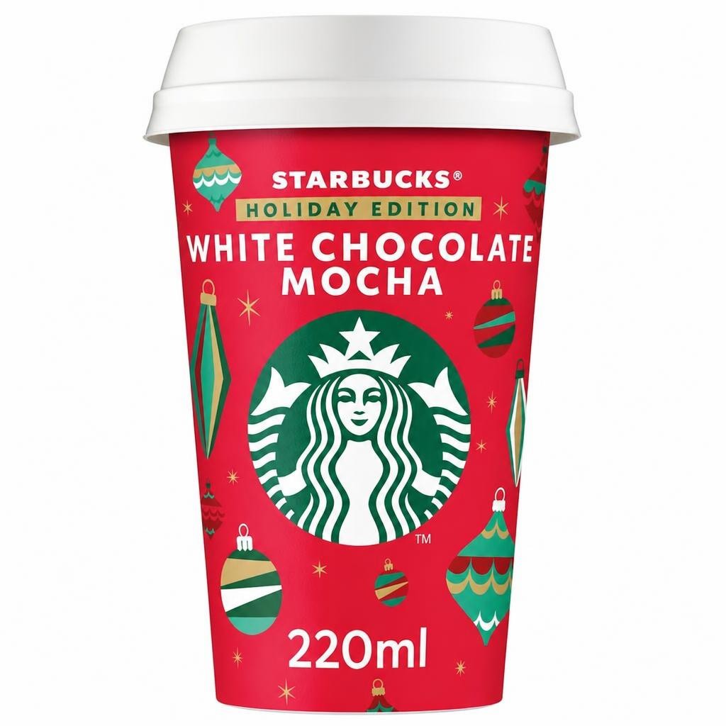Starbucks White Chocolate Mocha Flavour Chilled Coffee 220ml