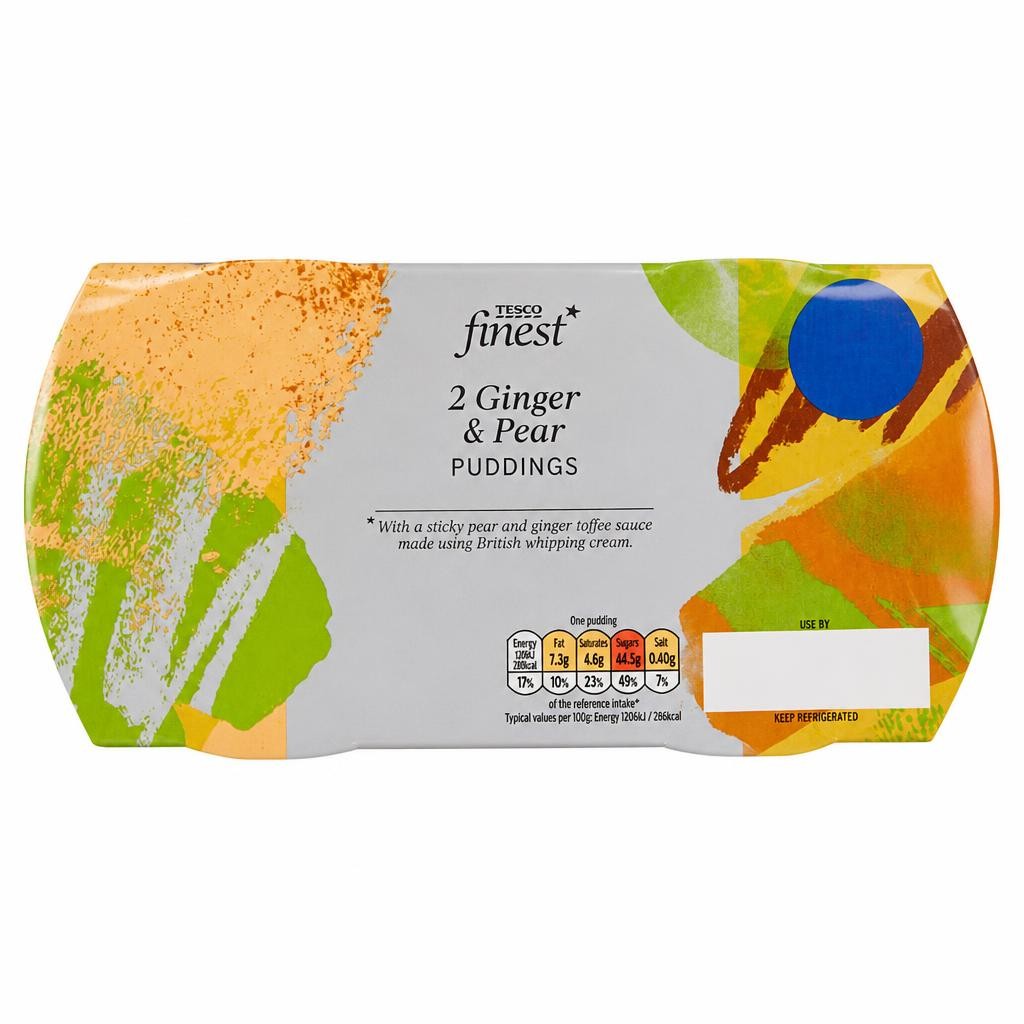 Tesco Finest Ginger & Pear Puddings 230g