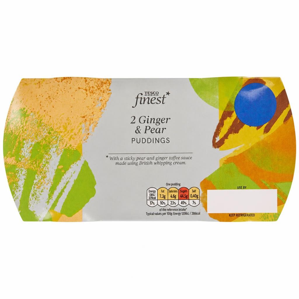 Tesco Finest Ginger & Pear Puddings 230g