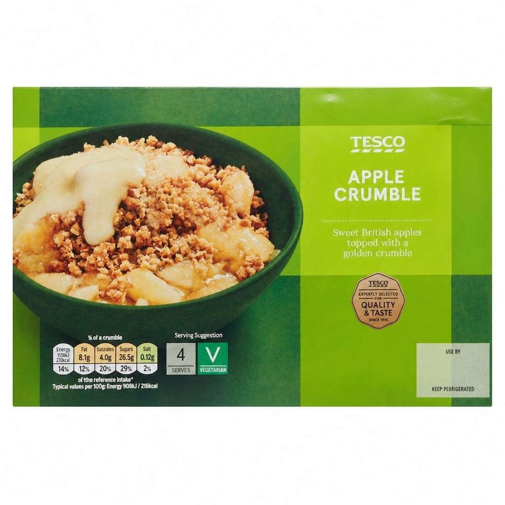Tesco Apple Crumble 500g