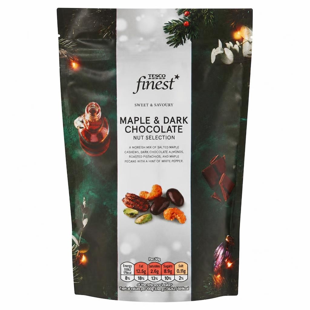 Tesco Finest Maple & Dark Chocolate Nut Selection 150g