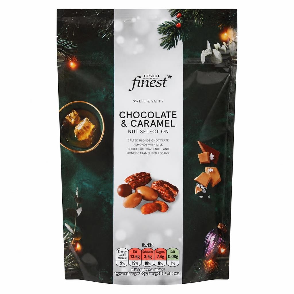 Tesco Finest Sweet & Salty Belgian Chocolate Nut Selection 150g