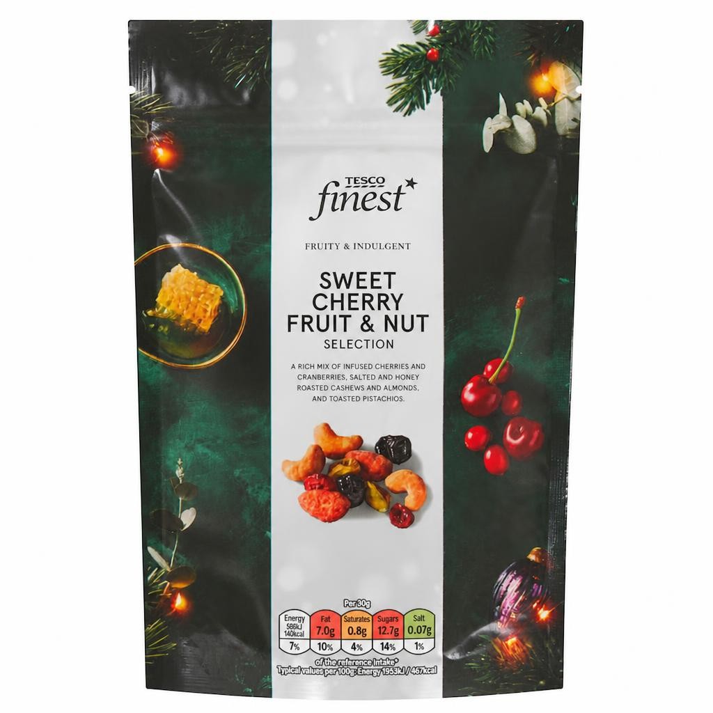Tesco Finest Sweet Cherry Fruit & Nut Selection 150g           