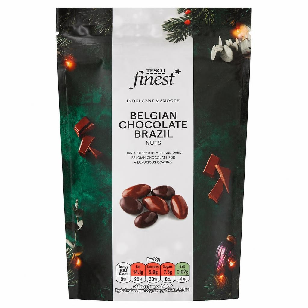 Tesco Finest Belgian Chocolate Brazil Nut Selection 150g                      