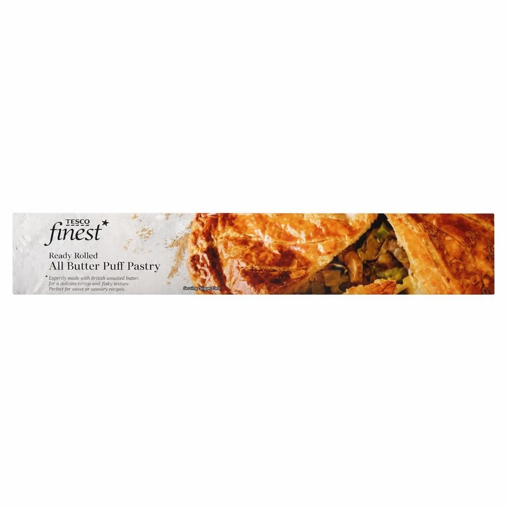 Tesco Finest Ready Rolled All Butter Puff Pastry 320g