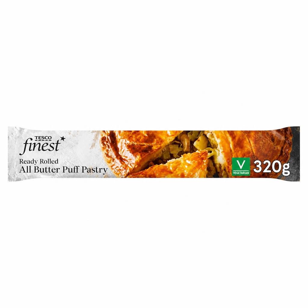Tesco Finest Ready Rolled All Butter Puff Pastry 320g