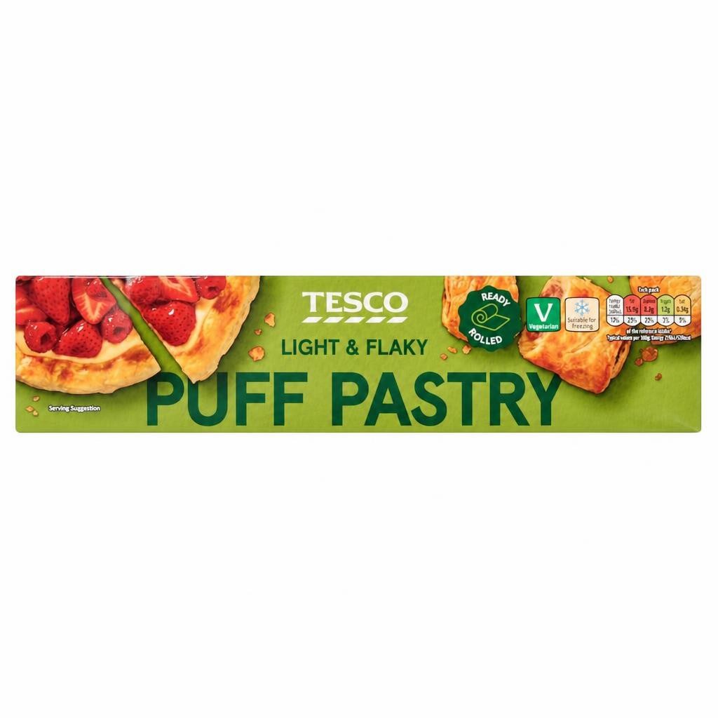 Tesco Ready Rolled Puff Pastry 475G