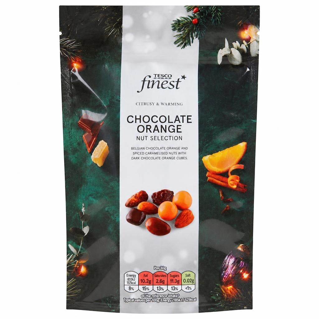 Tesco Finest Belgian Chocolate Orange Nut Selection 150g