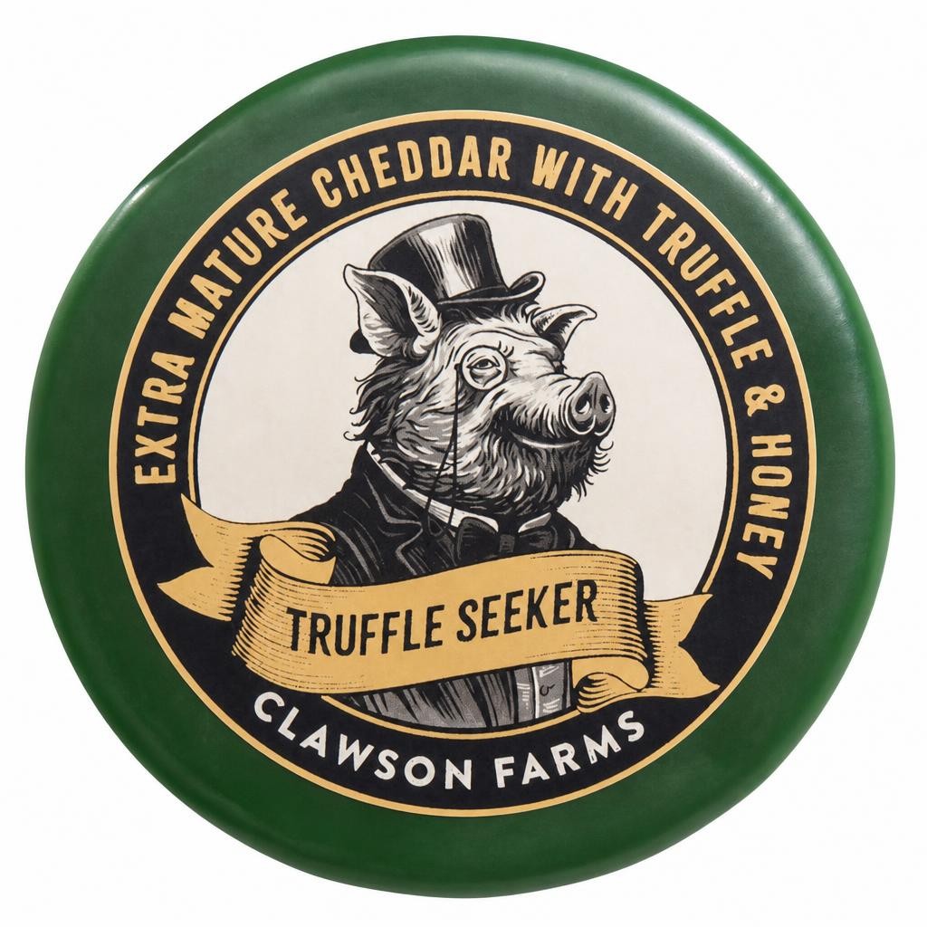 Clawson Farms Truffle Seeker Extra mature Cheddar with Truffle and honey 150g