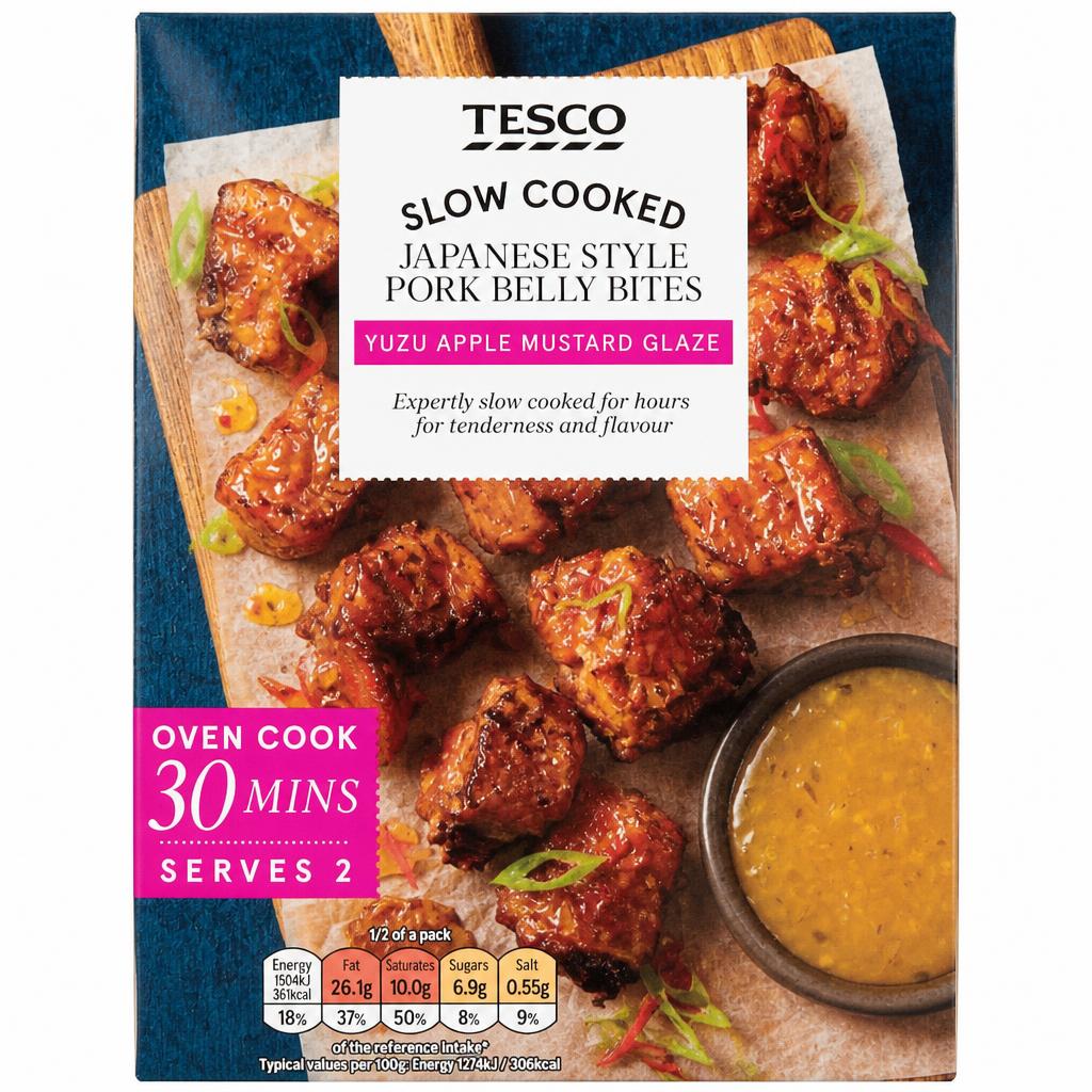 Tesco Slow Cooked Japanese Style Pork Belly Bites 320g