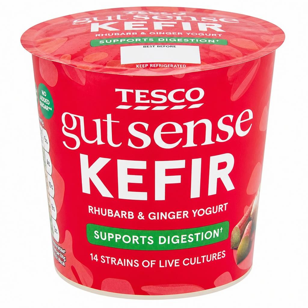Tesco Gut Sense Rhubarb & Ginger Kefir Yogurt 350g