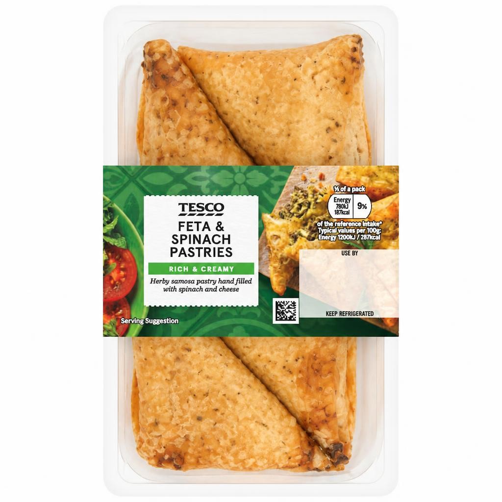 Tesco Feta & Spinach Pastries 130g
