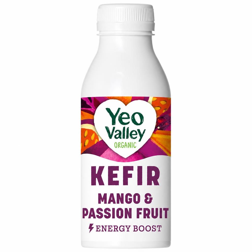 Yeo Valley Organic Kefir Mango & Passion Fruit Yogurt Drink 500ml