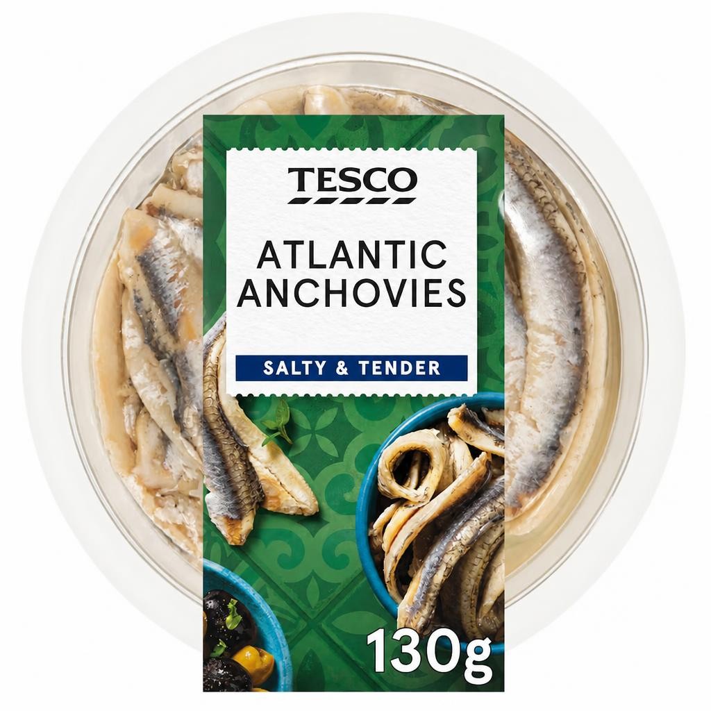 Tesco Atlantic Anchovies 130g
