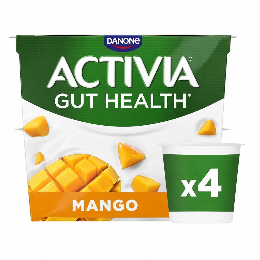 Activia Mango Gut Health Yoghurt Multipack 4x115g