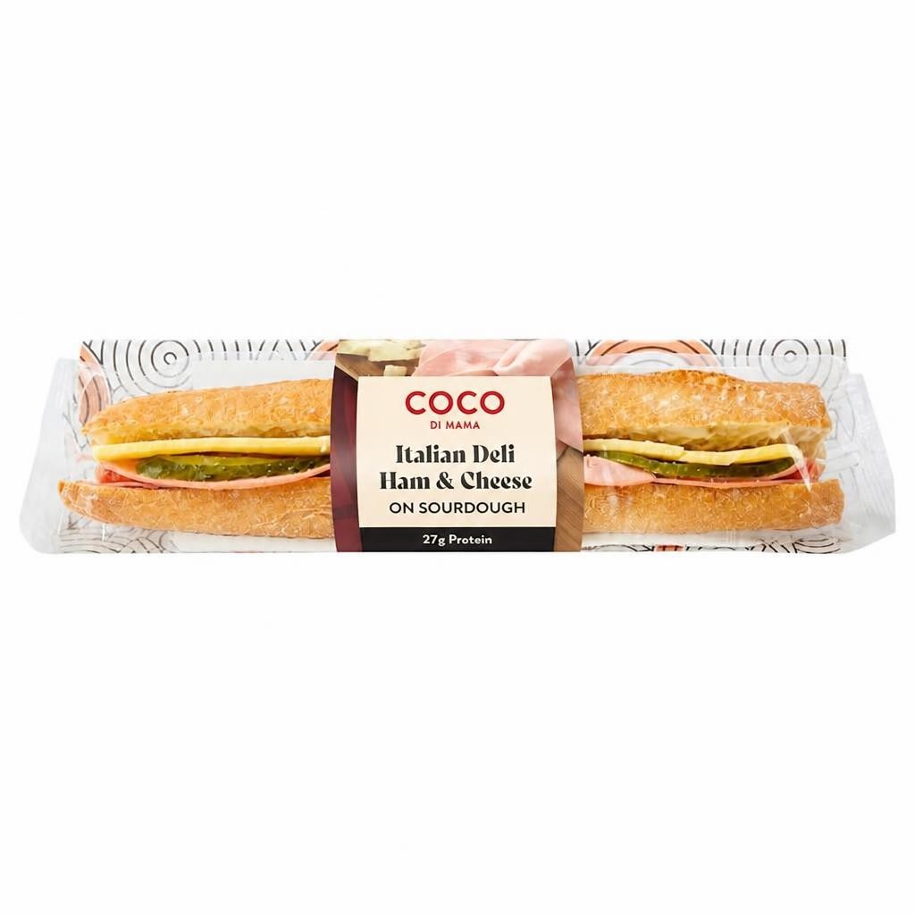 Coco Di Mama Italian Deli Ham & Cheese Baguette