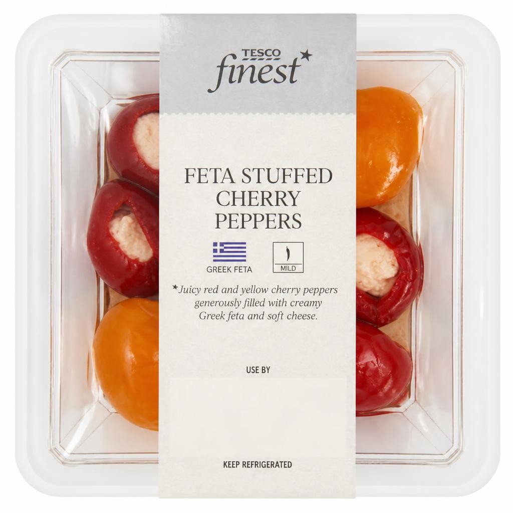 Tesco Finest Feta Stuffed Cherry Peppers 130G