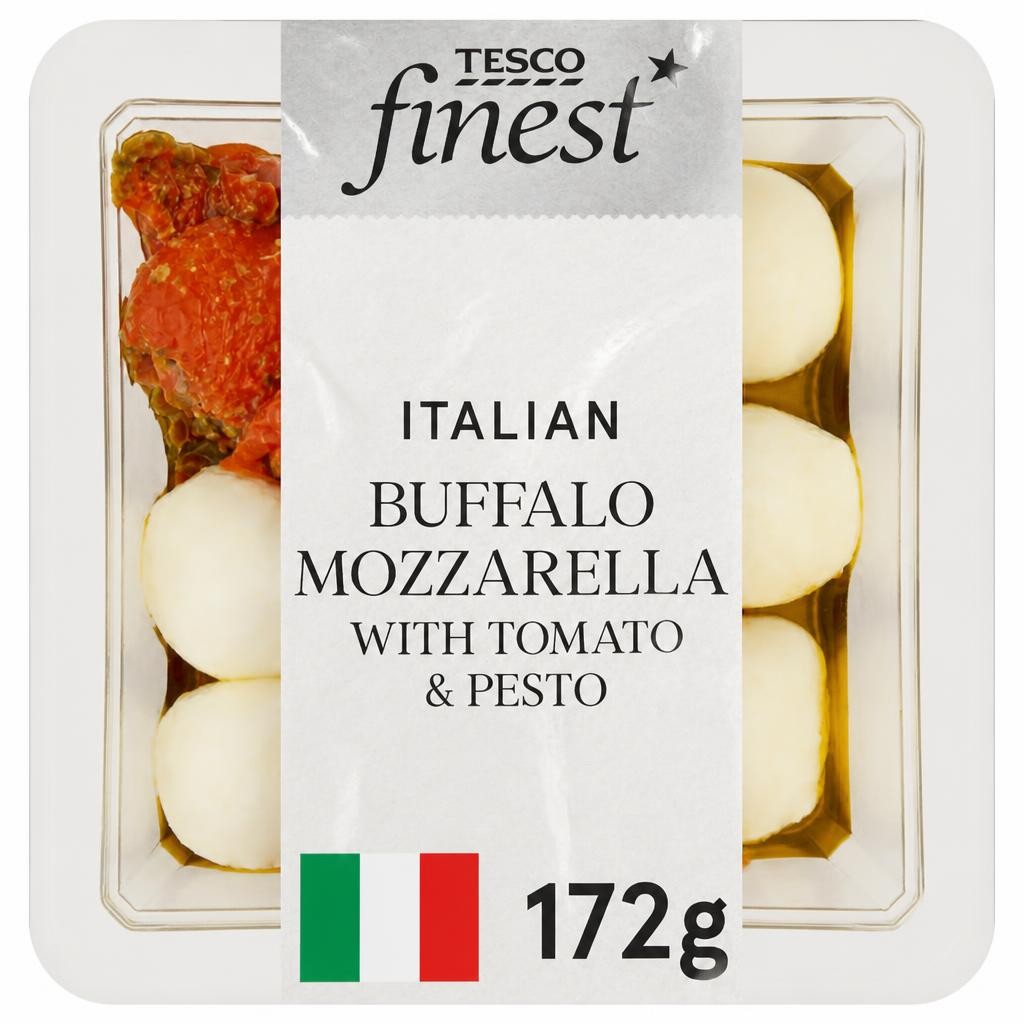 Tesco Finest Italian Buffalo Mozzarella with Tomato & Pesto 172g