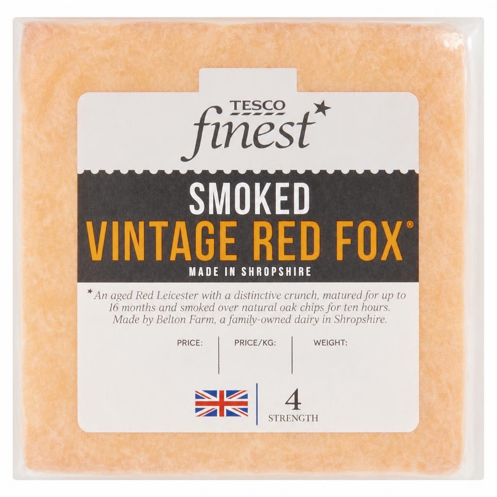 Tesco Finest Smoked Vintage Red Fox 200g