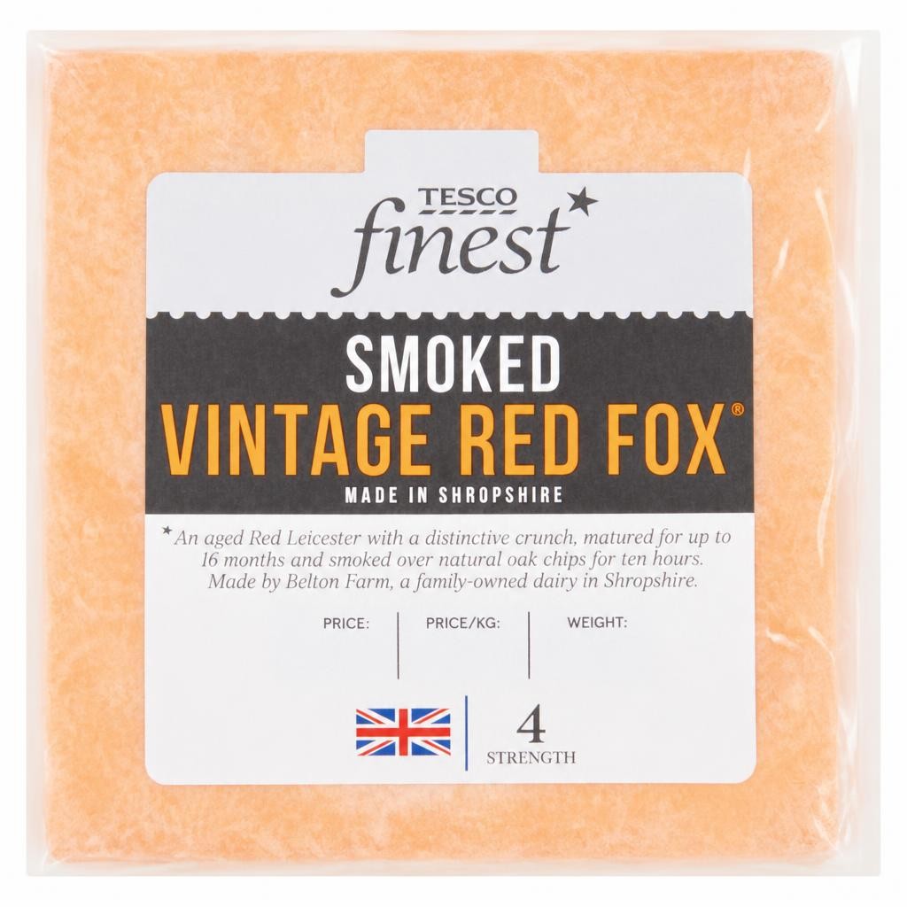 Tesco Finest Smoked Vintage Red Fox 200g