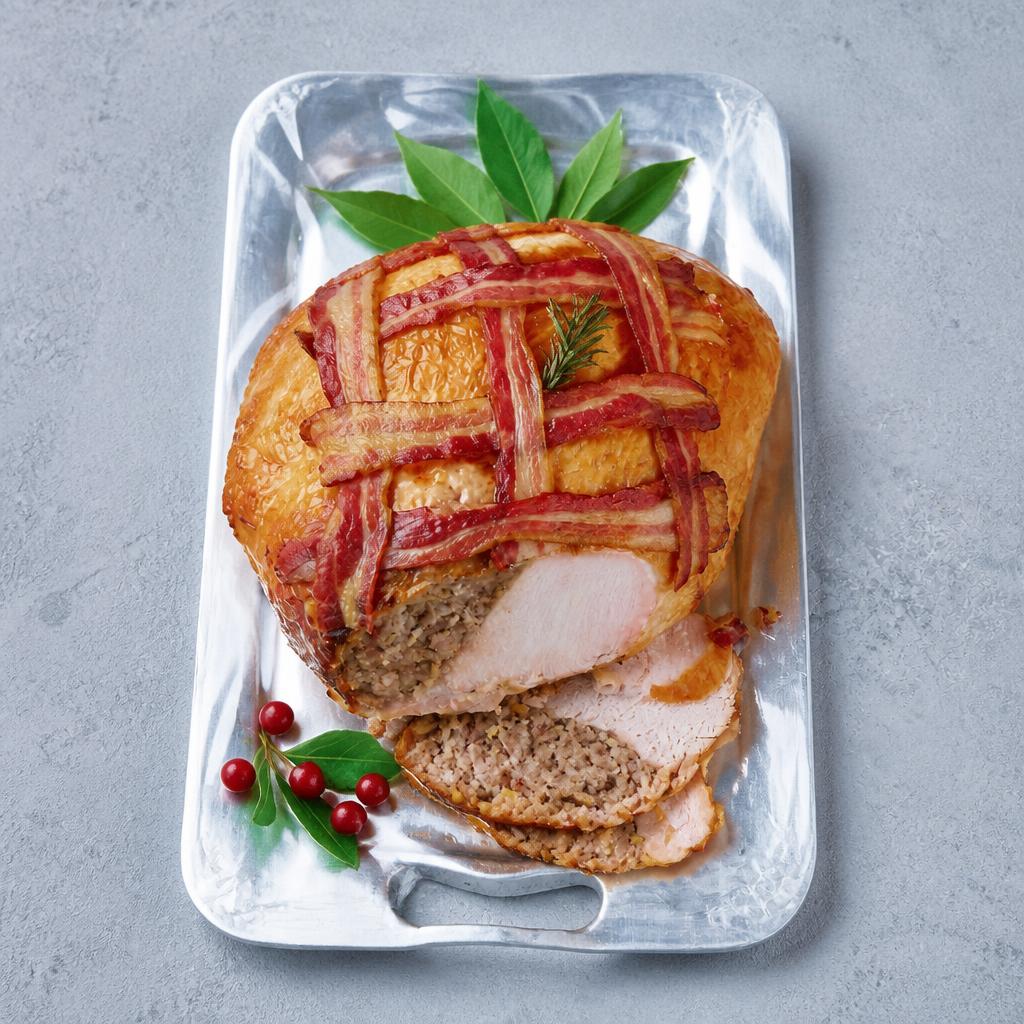 14. Tesco Finest British Free Range Bronze Turkey Crown with a Pork, Cranberry & Chestnut Stuffing Large 2.36-2.9kg (Serves 10-12)