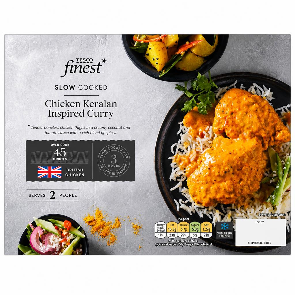 Tesco Finest Slow Cooked Kerala Chicken Curry 536g