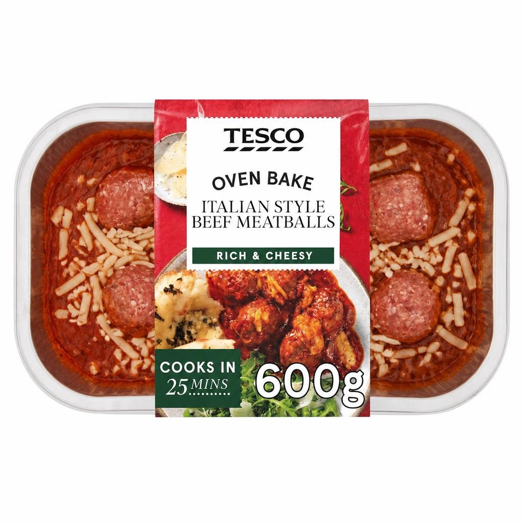 Tesco Italian Style Meatballs 600G