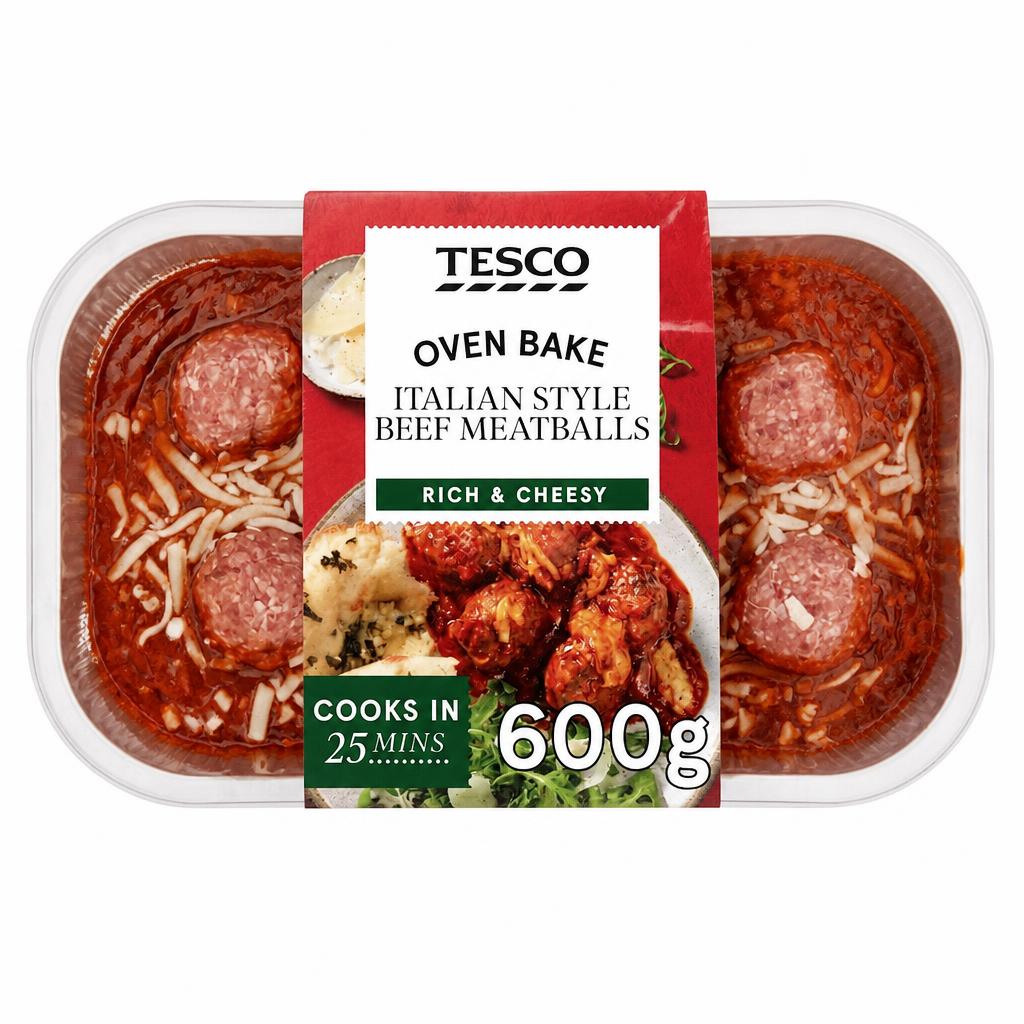 Tesco Italian Style Meatballs 600G