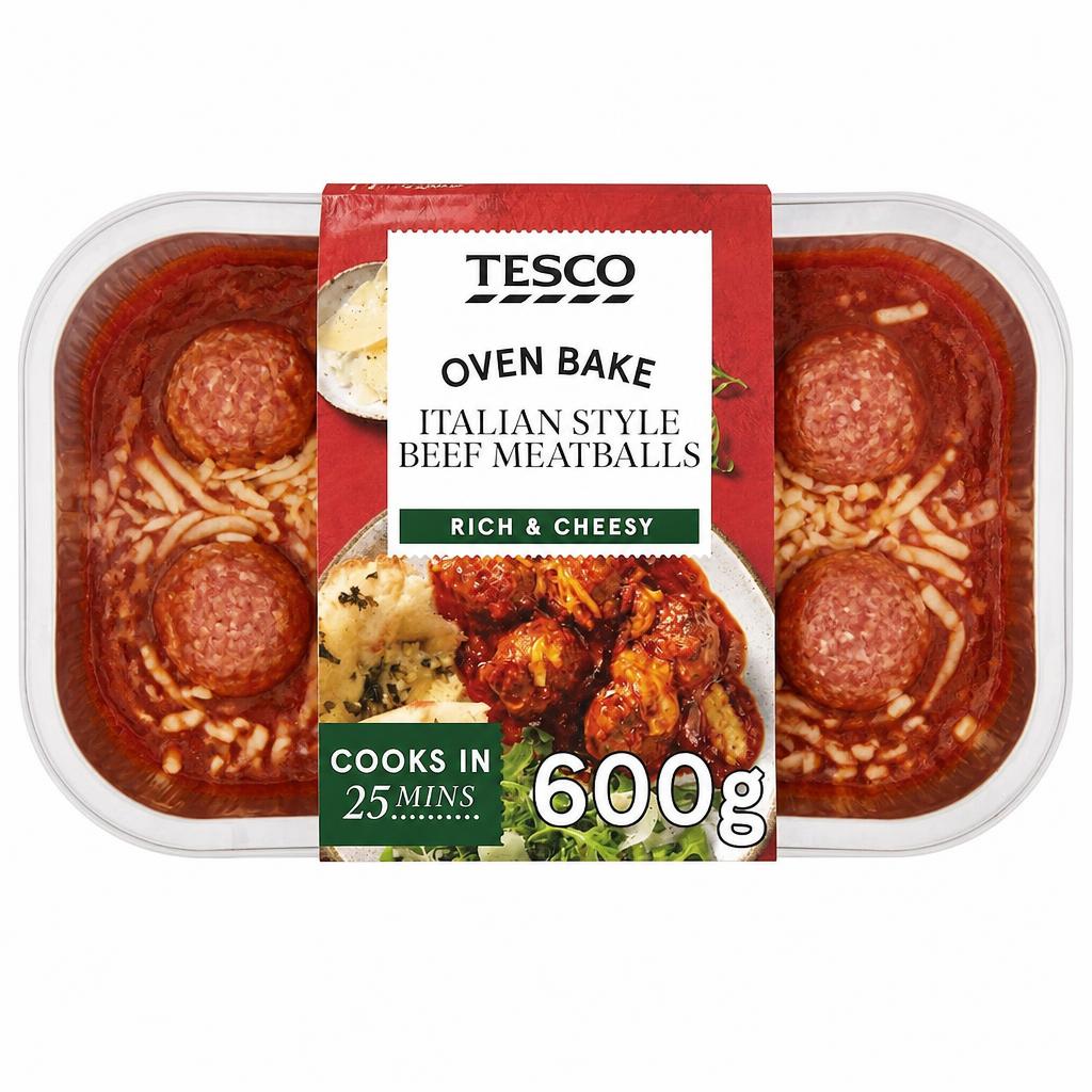 Tesco Italian Style Meatballs 600G