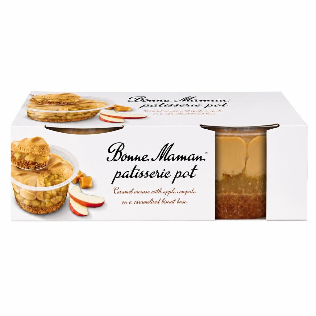 Bonne Maman Patisserie Pot Apple & Caramel 2x90g