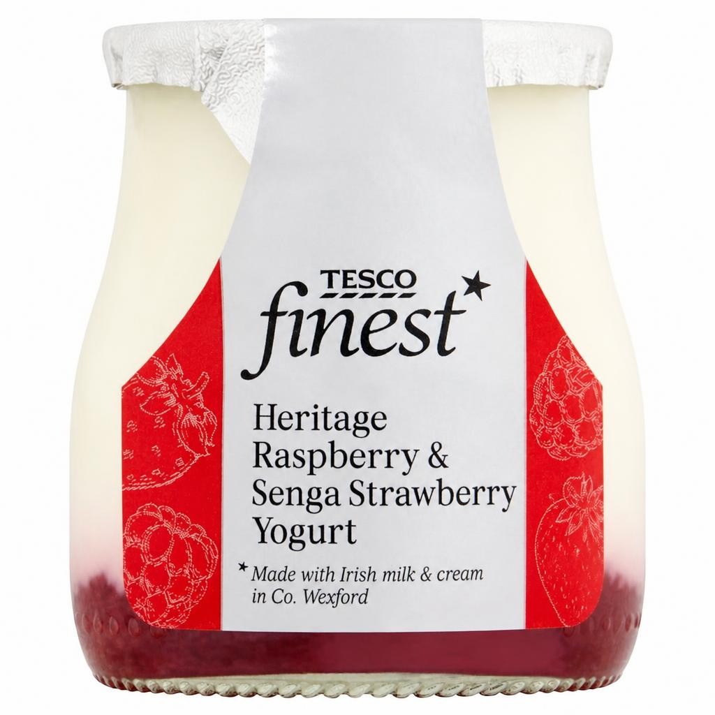 Tesco Finest Senga Strawberry & Heritage Raspberry 150g