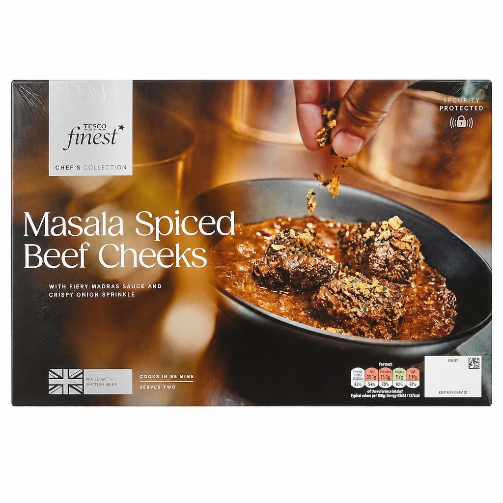Tesco Finest Chef's Collection Masala Spiced Beef Cheeks 862g
